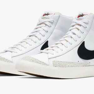 Nike Men's White and Black High-Top Sneakers